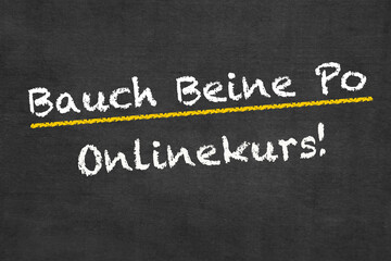 Obraz premium Onlinekurs Bauch-Beine-Po