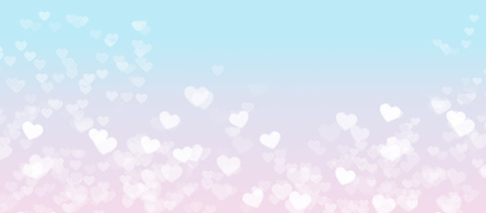 Valentines day background banner, abstract background with hearts. Love concept 