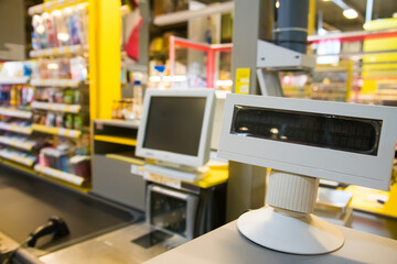 Supermarket cash register