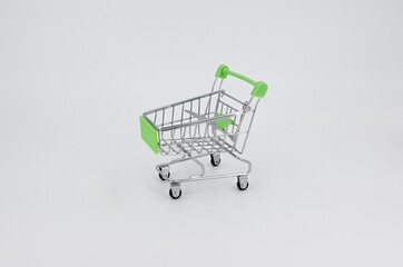 Shopping cart isolated on white background