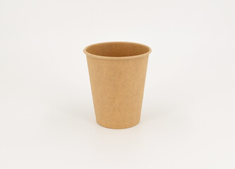 Close up take-out coffee cup Isolated on background