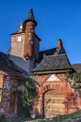Fototapeta na wymiar Collonges la rouge (Corrèze, France) - Castel de Maussac