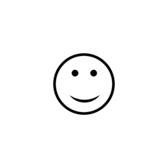 Isolated Smiley icon. Vector drawing.