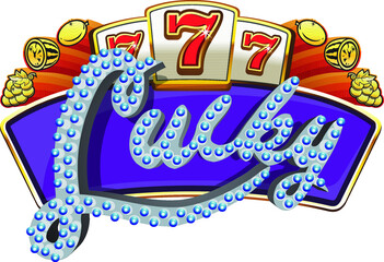 Lucky Seven (7) Casino Sign