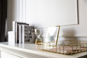 Designed paper documents rack.