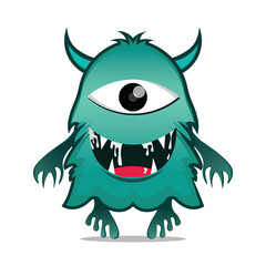 cute monsters design mascot kawaii
