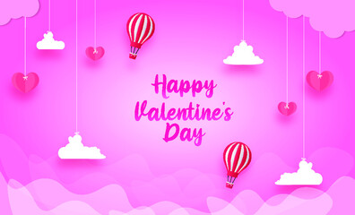 valentine day banner with Heart Shape Vector illustration.banners.Wallpaper.flyers, invitation, posters, brochure etc
