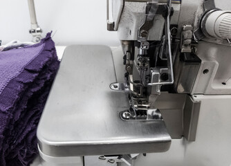 a fragment of the mechanism of the sewing machine, industrial sewing machine