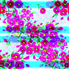Fototapeta na wymiar saemless floral abstract background