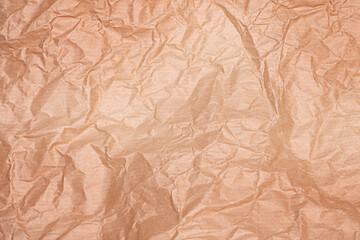 crumpled craft paper, background image, texture