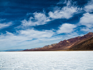 Obraz premium White valley in the desert.