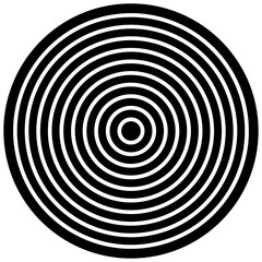 Black and white abstract striped background. Optical Art. illustration.