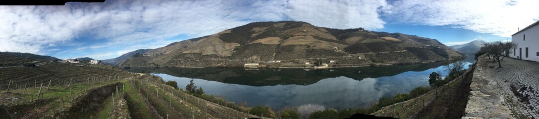 Douro Valley River and Vineyards view