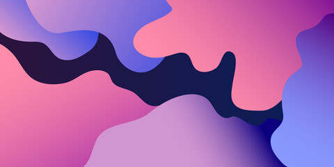 Gradient Fluid Abstract Background. Liquid colorful Forms. Template for design, poster, wallpaper
