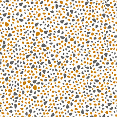 Abstract white background with brown and gray spots. Scalable to any size. Seamless pattern. Vector illustration. For covers, banners, textiles, wallpapers, scrapbooking etc