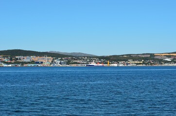 Fototapeta premium tromsoe city island in summertime
