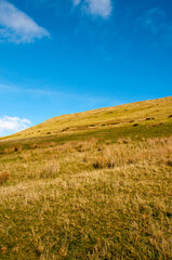Black mountains in the autumn
