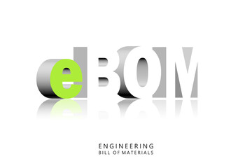 3d illustration of engineering Bill of materials concept