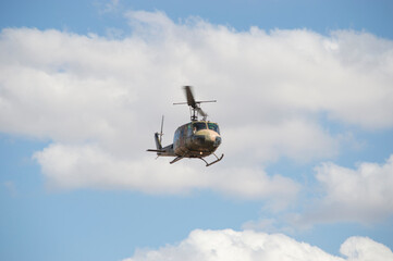 Fototapeta na wymiar Turkish Army UH 1 Helicopter