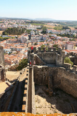 View of the old town, Castle of Leiria, Portugal