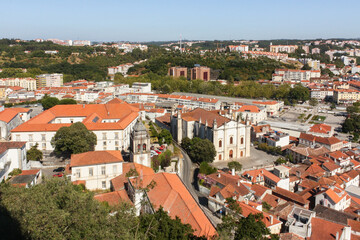 Fototapeta na wymiar View of the old town, Leiria, Portugal