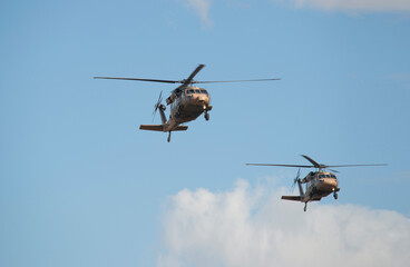 Fototapeta na wymiar Turkish Army Skorsky UH 60 Black Hawk