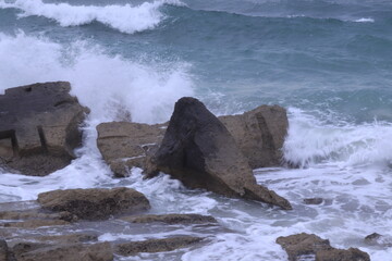 Tempestad en playa de Ses Covetes 