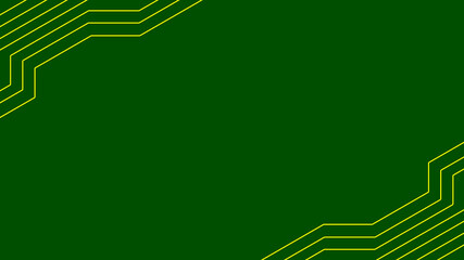 Printed circuit board. microcircuit green with copper tracks