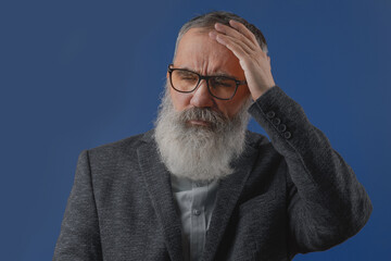 Senior  charismatic man with a gray beard