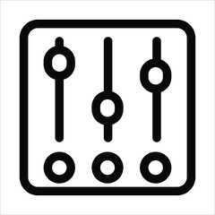 Dashboard. Single icon related to IT, Information Technology, computer, internet, online isolated on a white background EPS Vector