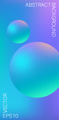Abstract background with mesh gradient shape. Use it for print or web modern poster design. Vector illustration.