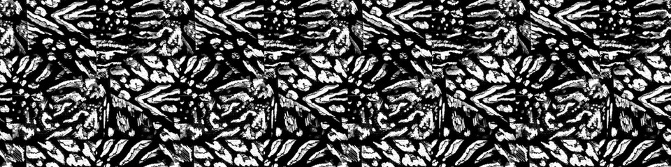 Leopard Fashion Pattern. White Animal Scarf. Smoke Modern Skin Zebra. Abstract Leopard Design. Grey Animal Print Jaguar. Monochrome Seamless Fur. © Alina