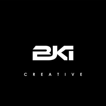 BKI Letter Initial Logo Design Template Vector Illustration