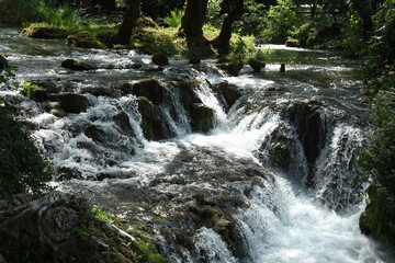 Krka National Park in Croatia. A beautiful park filled with waterfalls and lakes. 