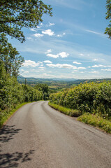 Fototapeta na wymiar British summertime country road.