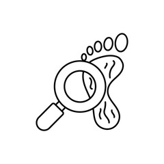 crime vector outline icon style illustration. EPS 10 file 
