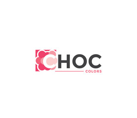 CHOC Colors Company Business Modern Name Concept