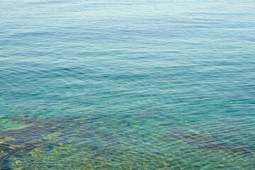 Obraz premium The turquoise waters of the Mediterranean Sea are like a natural backdrop.