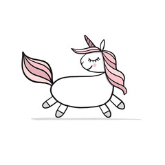 Cute little unicorn for your design