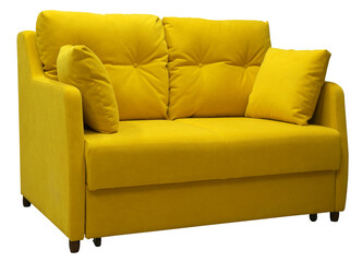 Sofa isolated on white background. Including clipping path. View 1