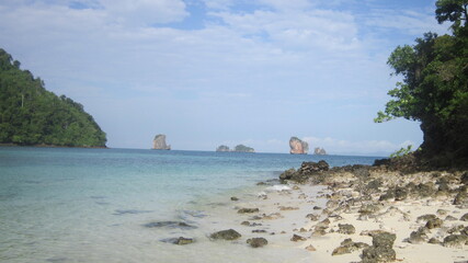 Beutifull Island beach in Krabi Thailand