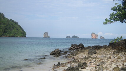 Beutifull Island beach in Krabi Thailand