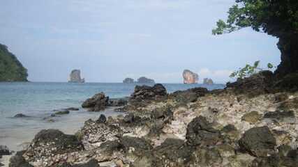 Beutifull Island beach in Krabi Thailand