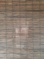 Wooden Bamboo Blinds texture and background for design and decoration.