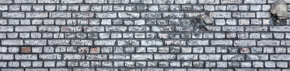 Horizontal brick wall texture