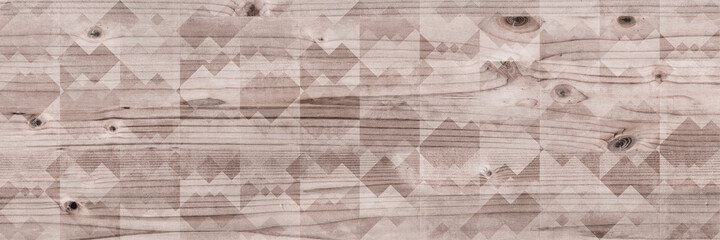 Wooden parquet background with seamless pattern in shades of gray pink