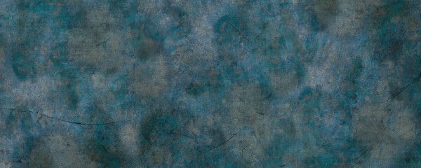 cement wall background in turquoise and gray tones