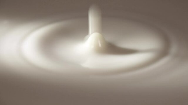 Milch topft in Milch - Zeitlupe