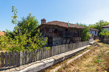 Fototapeta na wymiar Nineteenth century Houses in Brashlyan, Bulgaria