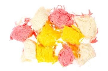 Turkish sweetness of sugar halvah pishmanie color. Studio Photo